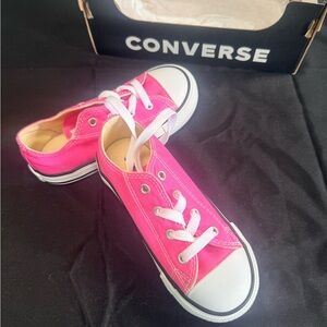 Converse Kids Bright Pink Sneakers